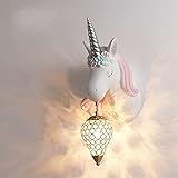XIBEIRIHUA Led Wandleuchte Innen Moderne Wandlampen Einfache individuelle Raum Wandleuchten Schlafzimmerlampe Cartoon Sconce Wandleuchte Wandlampe Vintage (Lampshade Color : Large Pink Right)