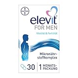 Elevit For Men, Vitamine und Mineralstoffe für die männliche Vitalität und Spermienqualität, 30 Stück