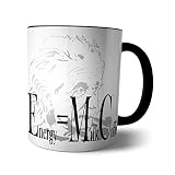 Tasse 'Einstein' Becher Espresso Latte E=mc2 Physiker Mathematik Kaffee BBT, Verpackung:Ohne Box