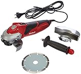 Einhell Winkelschleifer TE-AG 125/750 Kit (750 W, Spindelarretierung, vibrationsarm, inkl. 1x Diamant-Trennscheibe, Trennscheibenschutz, im Transport- und Aufbewahrungskoffer)