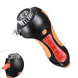 Lantoo 6-in-1 Auto-Sicherheitshammer, Notfall-Werkzeug, unverzichtbares Notfall-Set mit Gurtschneider, Fensterbrecher, LED-Taschenlampe, Pfeife, Alarmlampe und Magnet für Auto, alle Fahrzeug