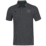 Jako Damen Bayer 04 Leverkusen Polo Premium Basics, (Saison 19/20), anthrazit meliert, 42, BA6329I