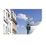 Wandaufkleber - Bastille - Platz - Frankreich - 90x60 cm - Repositionierb