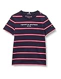 Tommy Hilfiger Jungen Essential Tee S/S Hemd, Red Stripe, 80