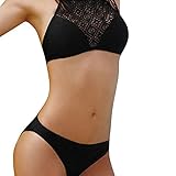 AMUSTER Bikini Damen Push up Frauen Sommer Strand BH Bikini Set Mesh Badeanzug Mädchen Mode Neckholder Badebekleidungs Frauen Sexy Bikini Set Strandbadebekleidung