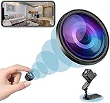 Mini Kamera, Full HD 1080P Tragbare Kleine Überwachungskamera, Mikro Cam mit Bewegungserkennung und Infrarot-Nachtsichtfunktion, Compact Sicherheit Kamera für I