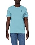 TOM TAILOR Herren Basic T-Shirt, 27422 - Smokey Aqua, M