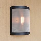 Rustikale Vintage Laterne Wandleuchte Lichter, Industrie Schlafzimmer Nachttisch Antik LOFT Schwarz Flur Metall Hängende Wandlampe, Flur Bauernhaus Küche Innenbeleuchtung Einfache Beleuchtung