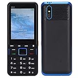 2,8 Zoll Entsperrtes Senioren Handy, V11 2G Entsperrtes GSM Telefon für ältere Menschen, 32 MB + 32 MB, Große Taste mit Großem Volumen, EIN-Tasten-Taschenlampe, 3 Karten 3 Standby(EU-Blau)