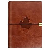 Notizbuch A5 Leder,Reisetagebuch,Tagebuch Leder,Notizbücher,Vintage Notizbuch Leeres Buch Skizzenbuchch für Frauen, Männer,Student und Geschenk…