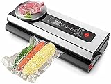 GXBCS Automatisch Vakuumiergerät Folienschweißgerät Vakuumiermaschine mit Lebensmittel-Vakuumbeuteln Verpackung für Vakuumierer Verpackung für Vakuum-Lebensmittelversiegeler 1016