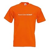 Kiwistar - Warum denn so ernst? Why so T-Shirt in 15 Herren Funshirt Bedruckt Design Sprüche Spruch Motive Oberteil Baumwolle Print Größe S M L XL XXL