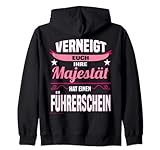 Lustiges Majestät Spruch Design Fahranfänger Führerschein Kapuzenjack