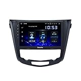 Dasaita 10.2' Android 10.0 Autoradio Bluetooth Freisprecheinrichtung für Nissan Qashqai J11 X-Trail Rouge 2014 2015 2016 2017 2018 DAB+ Autoradio mit Navi GPS USB Carplay
