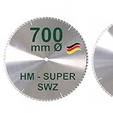 HM Kreissägeblatt 700 x 30 Z= 84 SWZ SUPER nagelfest Sägeblatt 700mm für Bauholz Naturholz Brennholz Hartholz Schalholz Faserplatten Leimholz zum Sägen mit Wippsäge Tischkreissäge Kreissäge Brennholzsäg