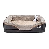 JOYELF X-Large Foam Hundebett orthopädisches Hundebett & Sofa mit abnehmbarem waschbarem Bezug und Quietschspielzeug als Geschenk