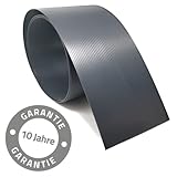 FORTENA Premium Hart PP Sichtschutzstreifen für Doppelstabmatten 10 Stück 2,55m x 19 cm, Anthrazit, mit Form- und Farbgarantie, idealer Sichtschutz für Gartenzaun, (10)