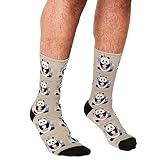 MIWNXM 10 Paar Socks Man Harajuku Panda Happy Birthday Socks Printed Personality Happy Hip Hop Novelty Skateboard Crew Casual Crazy Sock