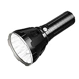 IMALENT MS18 Taschenlampe LED 100.000 Lumen, 18 Stück Cree LEDs Wiederaufladbare Extrem Hell Taschenlampen, Aufladbar Leistungsstarker Torch, OLED-Display, 8 L