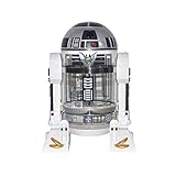 WATPET Drücken Sie Kaffeemaschine Star Wars Mini Familie Kaffeemaschine Isolierung Topf Hand Kaffeemaschine Kaffeefilterpresse Topf, 960ml mit Multi-Screen-System, rostfrei, Geschirrspüler S