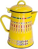 Fisecnoo Retro Kaffeekanne Porzellan Wasserkocher Camping, Kitchen aid Wasserkocher Thermo Wasserkessel Induktion, Teekanne Milk Krug für Wohnzimmer Küche Gasherd und Induk