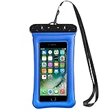 Jmart Schwimmende wasserdichte Handy-Tasche für Samsung Galaxy S21 Ultra S20+ S10 S9 Note 20 A01 A11 A12 A32 A42 A52 A10e A20 A21 A51 A71 iPhone 12 Pro Max 11 XS XR 8 7 Plus bis 17 8 cm (0.8 Zoll)