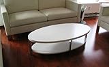 Carl Svensson Design Couchtisch O-111 oval Tisch (Weiß 48,5cm hoch)