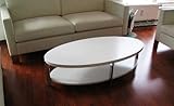 Carl Svensson Design Couchtisch O-111 oval Tisch (Weiß 48,5cm hoch)