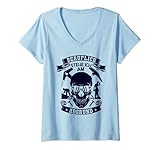 Damen Beruflich stehe ich am Abgrund Dachdeckerei Dachdecker T-Shirt mit V