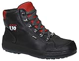 ELTEN Sicherheitsschuhe DELUXE GTX Mid ESD S3 CI, Herren, Lederschuh, robust, Schwarz, Stahlkappe- Größe 45