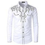 Herren Hemd Slim Fit Freizeithemd schlank Langarmhemd Businesshemd männer Regular Shirts Business Casual Party Lässig Langarm H