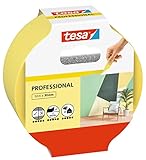 tesa Malerband Professional - Malerkrepp aus dünnem Washi-Papier zum besonders präzisen Abkleben bei Malerarbeiten - für innen und außen - 50 m x 30