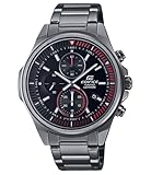 Casio Unisex-Erwachsene Chronograph Quartz Uhr mit Edelstahl Armband EFR-S572DC-1AVUEF