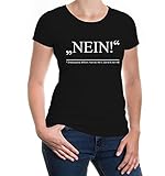 Girlie T-Shirt Nein-Zitat von Shakespear-M-Black-W