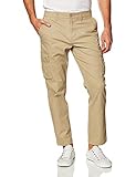 Amazon Essentials Herren-Cargohose mit gerader Passform, khaki, 36W x 32L