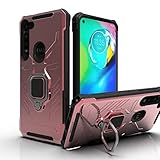 Schutzhülle für Moto G Power 2020, Moto G Power 2020, Militärqualität, magnetischer Autoring, Kickstand, Hybrid, schlank, stoßfest, 2-in-1-Hülle für Moto G Power 2020 (Roségold)