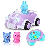 kramow Spielzeug 2 Jahre mädchen, ferngesteuertes Auto,Spielzeug für Kinder Kleinkind Mädchen Jungen,Lichtern und Musik