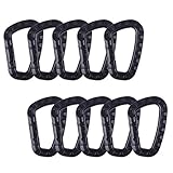 Jerbro 10 pcs 80mm Karabiner Clip Verschluss Haken Schlüsselring H