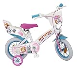 Toimsa 12' 12 Zoll Disney Kinder Mädchen Fahrrad Kinderfahrrad Mädchenfahrrad Rad Bike Paw Patrol Weiss WEIß
