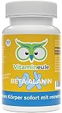 Beta Alanin Kapseln hochdosiert 500mg - Deutsche Qualität - ohne Zusatzstoffe - effektiver als L-Carnosin Kapseln/Pulver - kleine Beta Alanin Kapseln statt große L-Carnosin Tabletten - Vitamineule®