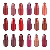 Eayoly Kapsel-Lippenstift-Set, 18 Mini-Lippenstift-Set, Wasserfester Lipgloss, Langanhaltender Lipgloss Für Make-up