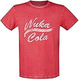 Fallout Nuka Cola Vintage Männer T-Shirt rot S 100% Baumwolle Bethesda, Fan-Merch, Gaming