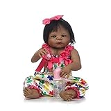 Reborn Baby Indian Style Puppe High Vinyl 22 Zoll 50-55 cm Magnetischer Mund Kinder Freund Lebensechte Lebendige wasserdichte Jungen Mädchen Spielzeug Mit Outfit Zum Geburtstag W