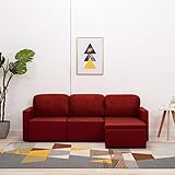 Schlafcouch, Couch, Couchgarnitur, Sofagarnitur, Sofa, Bettsofa, Schlafsofa, Wohnmöbel Büromöbel Garnitur, Polstersofa ​mit Schlaffunktion, Modulares 3-Sitzer W