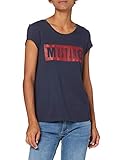 MUSTANG Damen Alina C Logo Tee T-Shirt, Blau (Dunkelblau 4085), M