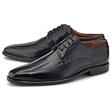 Melvin & Hamilton Herren Business-Schnürer Alex 2 Schwarz Glattleder 41