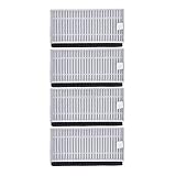 JEWE Für Cecotec Conga 990 1190 Ersatzteile Zubehör Roboter Staubsauger Ersatz Verbrauchsmaterialien HEPA-Filter Zentrale Seitenbürste (Farbe : 4 Hapa-Filter)