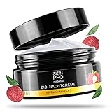 100ml Bio Nachtcreme mit Aloe Vera SKIN PRO natural® ,perfekte Anti Aging Feuchtigkeits-Creme zur täglichen Gesichtspflege, Gesichtscreme Vegan - Made in Germany