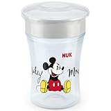 NUK Disney Mickey Magic Cup Trinklernbecher, 360° Trinkrand, 230ml, 8+ Monate, BPA-frei, Auslaufsicher, abdichtende Silikonscheibe, G