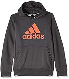 adidas Bos Hoodie Kapuzenpullover für Kinder S Grau / Orange (Grey six/Active orange)